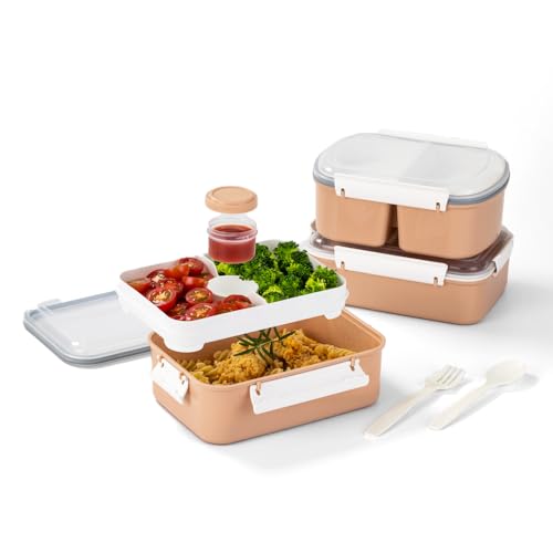 lille home lunchboxen 3er-pack große salat-boxen mikrowellengeeignet für mittagessen snacks