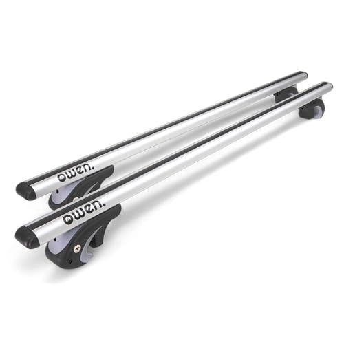 Owen 5.0 dachträger universal 120 cm silber aluminium relingträger tüv geprüft abschließbar
