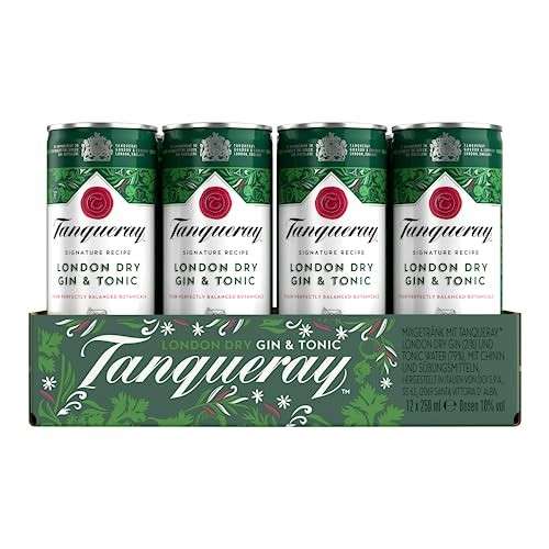 Tanqueray London Dry Gin & Tonic 12x250ml (10% Alc.) 17,69 + 3 Pfand