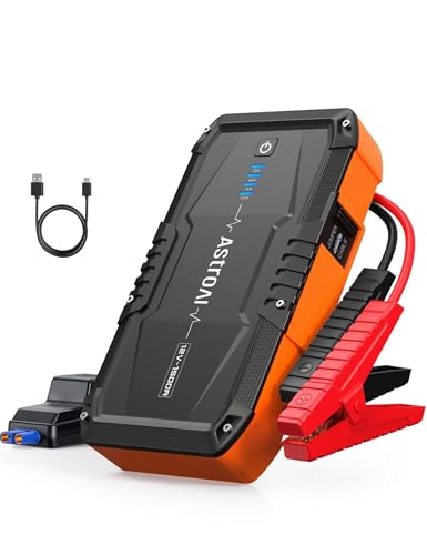 astroAI starthilfe powerbank 1500A 12V tragbare batterie booster für 6,0L benzin 3,0L diesel