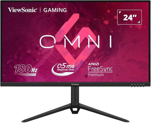 ViewSonic VX2428J 24 Zoll Full HD Gaming Monitor 165Hz mit Lautsprechern 81,36