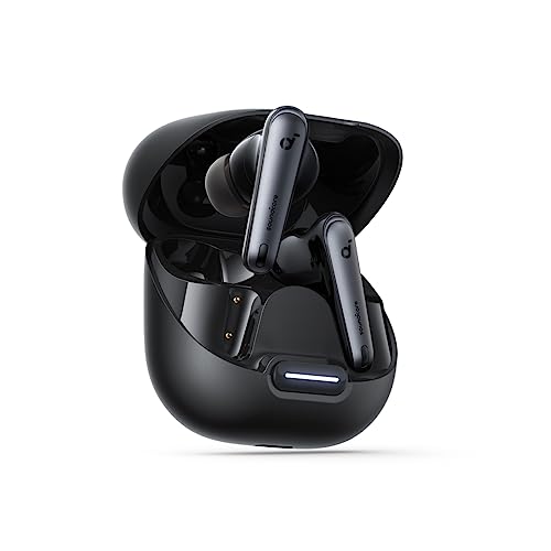 soundcore by Anker Liberty 4 NC Bluetooth-Kopfhörer, 98,5% noise cancelling, 50H Wiedergabe, Hi-Res Sound, schwarz