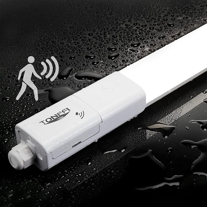 LED Feuchtraumleuchte 115CM mit Bewegungsmelder, 36W, 4100LM, IP65, 4000K