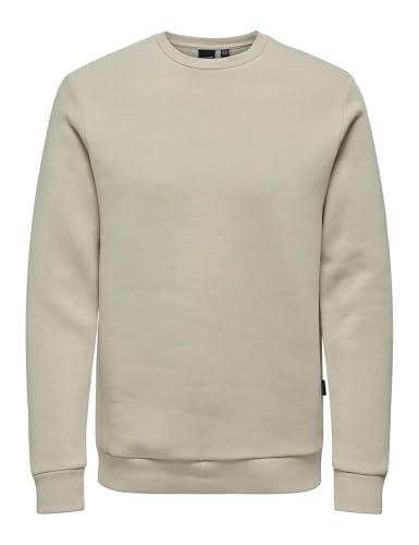 Only & Sons Onsceres Sweatshirt Herren Crew Neck Silver Lining Rosin XS-XXL