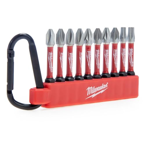 milwaukee bit-set für schlagschrauber, 4 x ph2, 4 x pz2, 1 x tx20, 1 x tx25