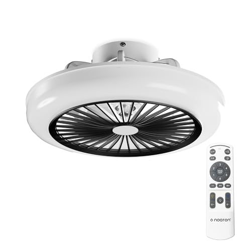 Produktbild: noaton polaris 11045B deckenventilator mit beleuchtung, schwarz, dimmbar, fernbedienung