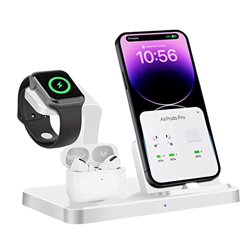 3 in 1 ladestation für apple geräte, schnellladung für iphone, apple watch und airpods