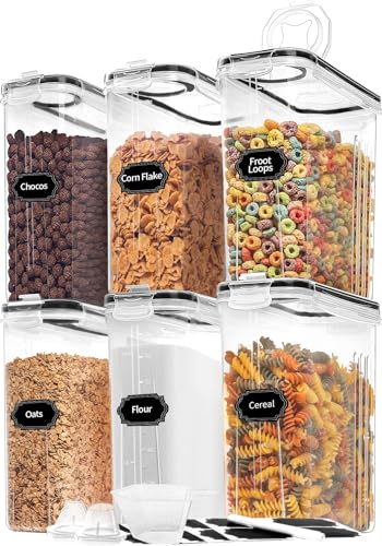 Skroam müslibehälter 4L, 6er set, aufbewahrungsboxen für lebensmittel