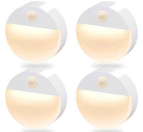 flowood led nachtlicht mit bewegungsmelder 4x für 7,79 euro statt 12 euro