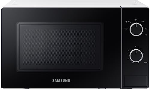 samsung mikrofonwelle 700 w 20 l epoxy garraum 5 leistungsstufen defrost weiß-schwarz