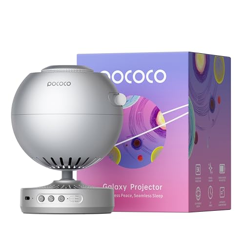 Produktbild: pococo starry sky projector, galaxy sternenprojektor für schlaf und entspannung - 2 discs