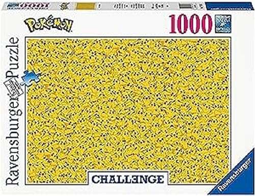 Entdecke das Ravensburger Challenge Pikachu Puzzle: 1000 Teile voller Spa und Spannung fr Pokmon-Fans. Frdere deine Konzentration und Kreativitt!