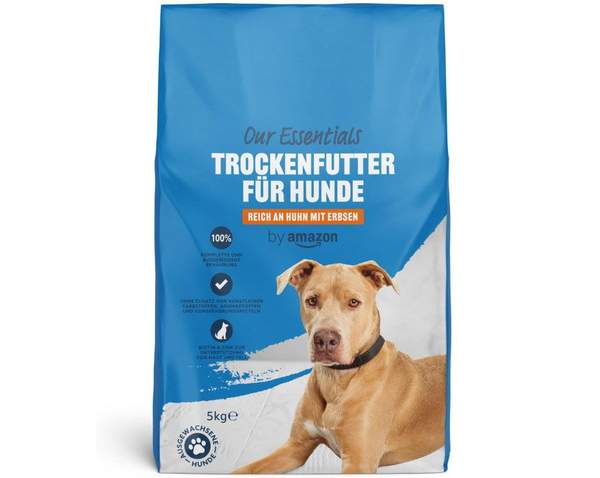 hundetrockenfutter 5kg von amazon, hühnchen und erbsen, 6,65 statt 10