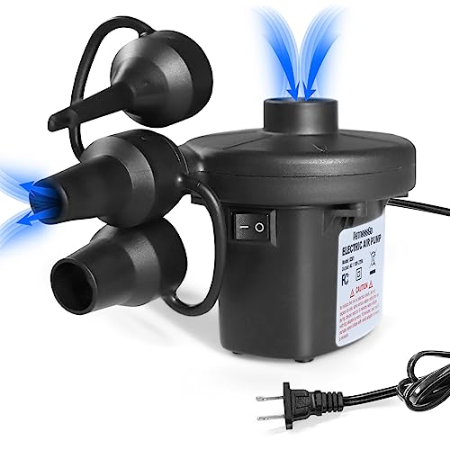 ZMAYPLUS elektrische luftpumpe für pool, matratzen, camping, 220V/130W