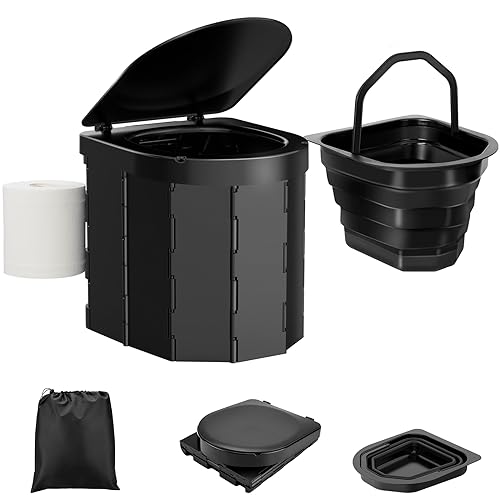wadeo tragbare campingtoilette faltable für camping wandern reisen angeln bis 200kg