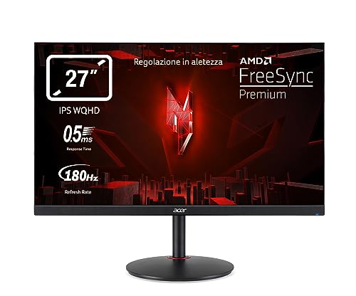 acer nitro gaming monitor 27 zoll wqhd 180hz dp 144hz hdmi 0,5ms höhenverstellbar