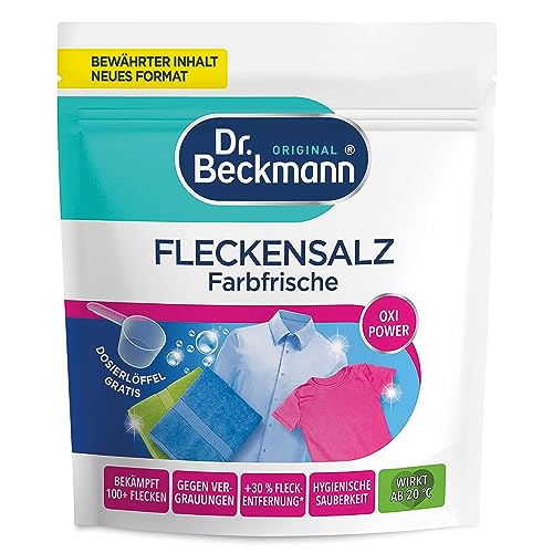 Dr. Beckmann Fleckensalz Farbfrische 400g - gegen 100+ Flecken, inkl. Dosierlöffel