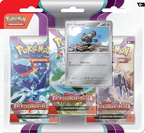 pokemon tcg entwicklungen in paldea 3er blister, 15,99 euro, versandfrei ab 39 euro