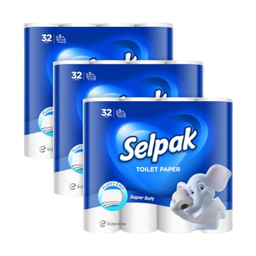 selpak toilettenpapier 3-lagig 4480 blatt 100% reine Zellulose 96 rollen