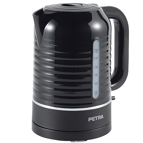 petra wasserkocher 1,7l 3000w mit wasserstandsanzeige, antikalksieb, 360 schwenkfuß