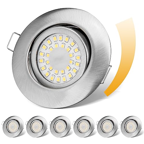 cloksh led spotlights dimmbar 6 w 230 v neutralweiß 4000 k ip44 für badezimmer