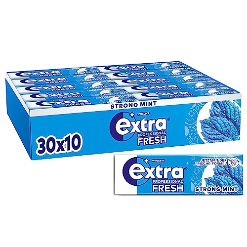 extra professional fördermint, zuckerfreier kaugummi multipack 30x10 dragees