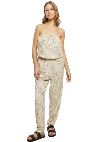 damen jumpsuit bandeau viskose urban classics softseagrassflower 3xl