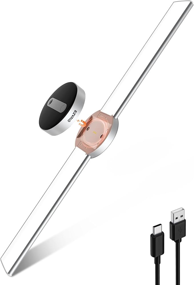 EZVALO LED Unterbauleuchte 55cm, kabellose Schrankbeleuchtung, 3 Modi, wiederaufladbar