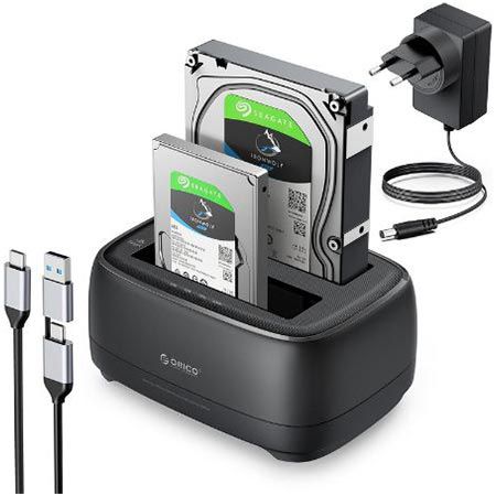 orico dd28c3-c festplatten docking station bis 40tb für 25,19 euro