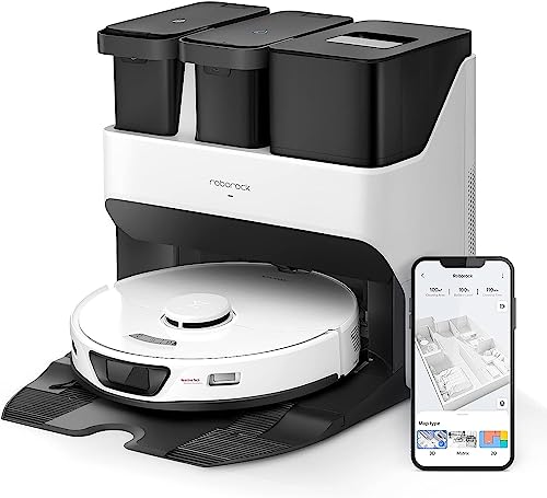 roborock s7 max ultra staubsauger mit selbstreinigungsstation, 5500 pa, app-steuerung