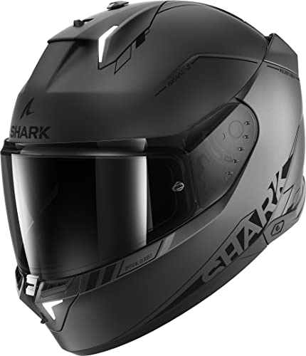 Shark integraler motorradhelm schwarz grau, größe M, 3 blank SP