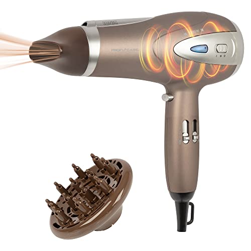 Entdecken Sie den ProfiCare Haartrockner mit Ionisation! Leicht, leistungsstark (2200W) und vielseitig mit 3 Stufen, Cool-Shot, Diffusor & Formdüse. Ideal für perfekte Frisuren!