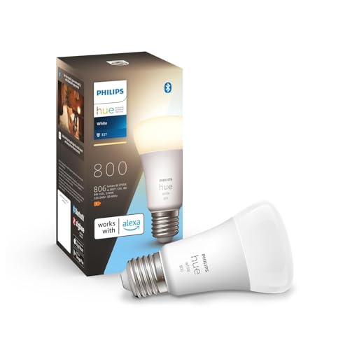 Produktbild: philips hue white e27 led lampe 800 lumen für individuelle beleuchtung