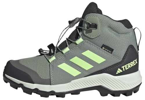 adidas terrex mid gtx wanderschuhe kinder unisex silber grün jade