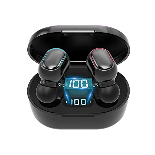 kasstpo bluetooth kopfhörer kabellos in-ear mit mic, hi-fi stereo, wasserdicht, schwarz