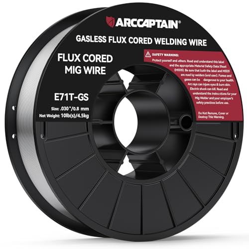ARCCAPTIAN 0,8mm Fülldraht 4,5KG E71T-GS MIG/MAG FLUX TÜV D200 20mm Dorn