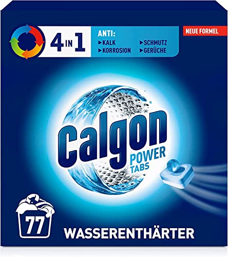 calgon 4-in-1 wasserenthärter tabs 2 x 77 stück waschmaschinen-tabs