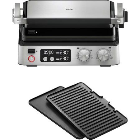 braun 7 cg 7040 kontaktgrill mit grill- und flachplatten für 99,99