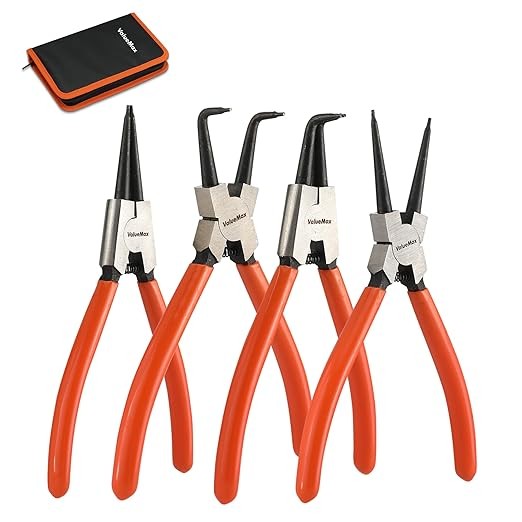 ValueMax 4tlg. Sprengringzangensatz 180mm mit Tasche