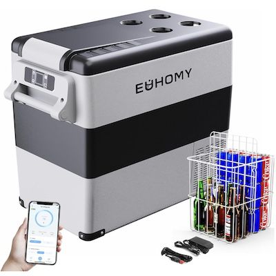 euhomy kompressor kühlbox 49,4l für 221 statt 260