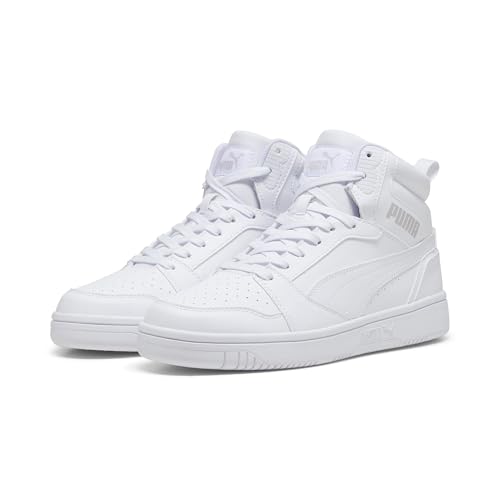 puma rebound v6 unisex turnschuhe, weiß grau, größe 40.5 eu