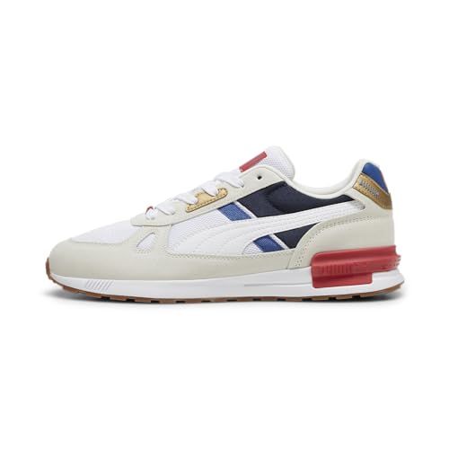 puma graviton pro sneaker unisex warm white- club navy- club red, 37 eu