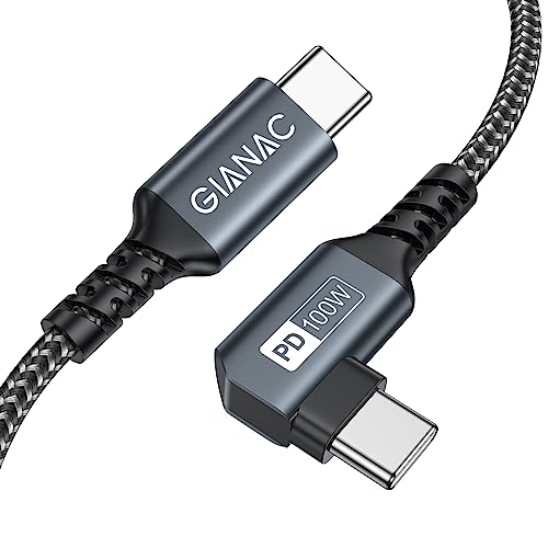 usb c auf usb c kabel 100w 1m 90 grad schnellladung pd 5a gianac