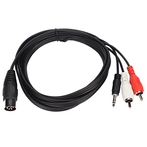 vikye 8-polig din auf 3,5 mm cinch-kabel 2 männlich stereo aux-adapter 5,9 Fuß