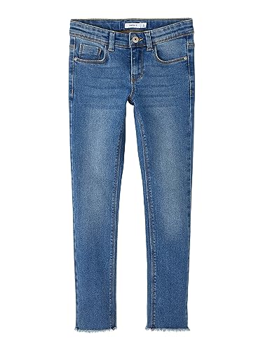 name it mädchen jeans nkfpolly skinny 1191-io medium blue denim 176