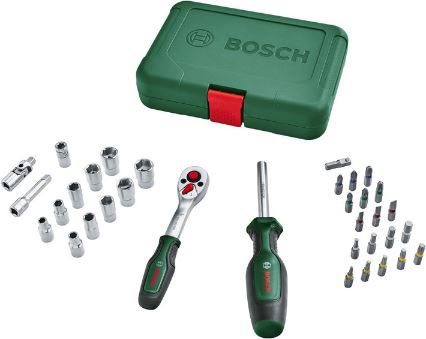 bosch ratschen und steckschlüsselsatz 34-teilig für 32,99 euro