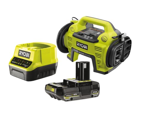 ryobi 18 v one+ akku-multikompressor r18i-1c20gzl 10,3 bar inkl. 2,0 ah akku und ladegerät