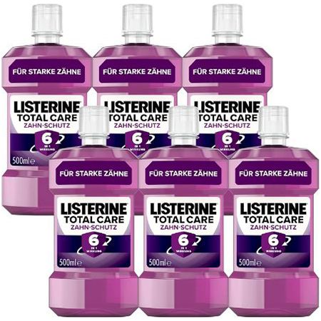 Listerine Total Care Mundwasser 6er Pack für Zahn-Schutz ab 18,68 Euro