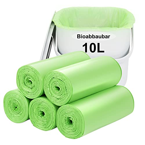 kompostierbare müllbeutel 10 liter 120 stück von aievrgad recycling dick biologisch abbaubar für haushalt garten