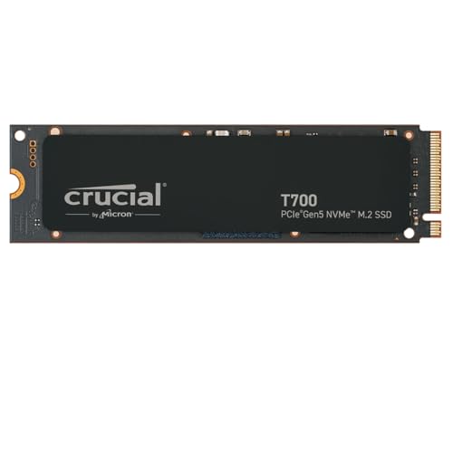 crucial t700 2tb m.2 nvme ssd pcle gen5 bis zu 12400mb/s